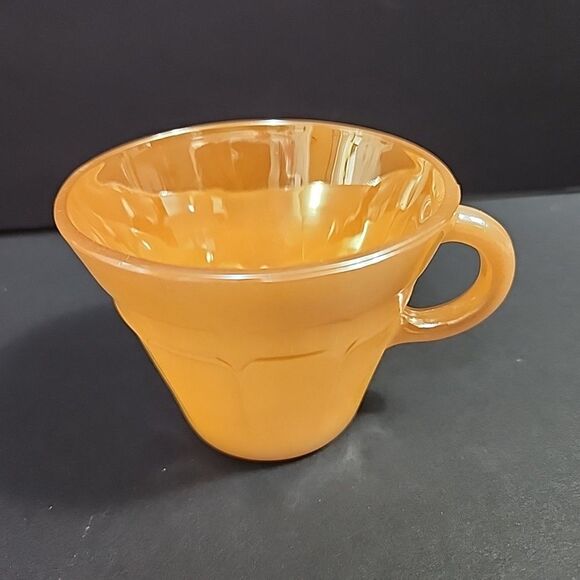 Vintage Termocrisa Peach Lusterware Coffee Cup Mug - Picture 1 of 8